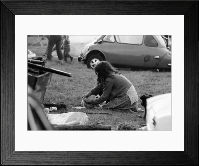 Framed Print : The Seasalter Pop Festival, Kent. 28th August 1976 Framed Print : The Seasalter Pop Festival, Kent. 28th August 1976