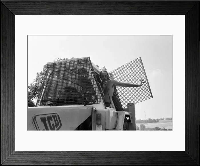 Framed Print : The Seasalter Pop Festival, Kent. 28th August 1976