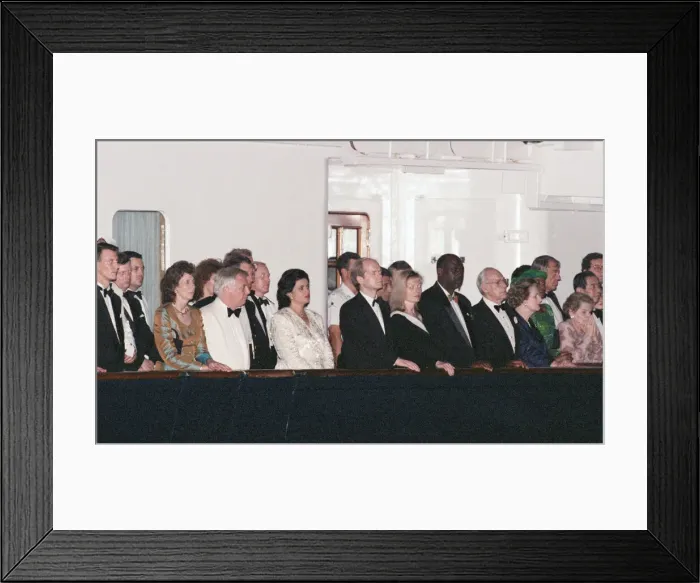 Framed Print : Chris Patten, the 28th and last Governor of Hong Kong, prepares for the official handover Framed Print : Chris Patten, the 28th and last Governor of Hong Kong, prepares for the official handover