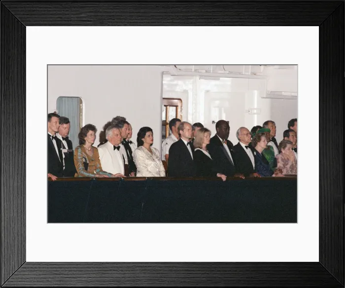 Framed Print : Chris Patten, the 28th and last Governor of Hong Kong, prepares for the official handover Framed Print : Chris Patten, the 28th and last Governor of Hong Kong, prepares for the official handover