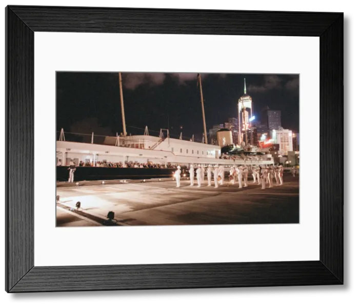 Framed Print : Chris Patten, the 28th and last Governor of Hong Kong, prepares for the official handover Framed Print : Chris Patten, the 28th and last Governor of Hong Kong, prepares for the official handover