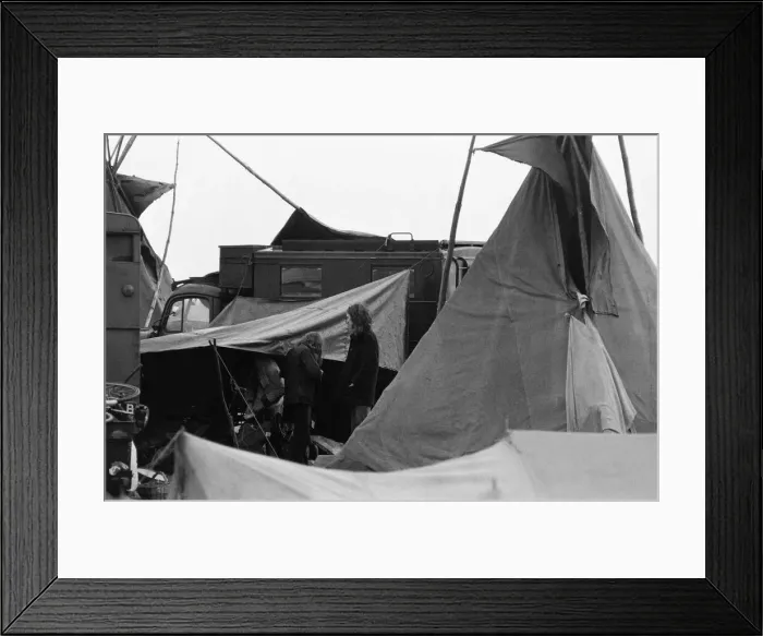 Framed Print : The Seasalter Pop Festival, Kent. 28th August 1976