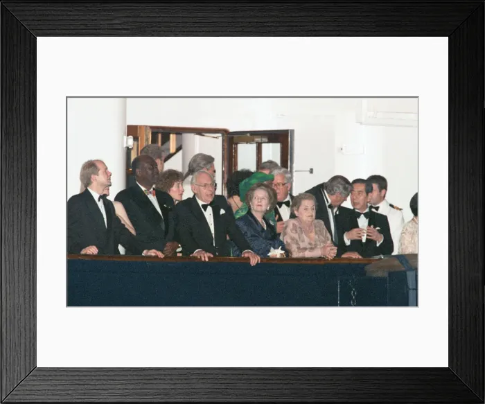 Framed Print : Chris Patten, the 28th and last Governor of Hong Kong, prepares for the official handover Framed Print : Chris Patten, the 28th and last Governor of Hong Kong, prepares for the official handover