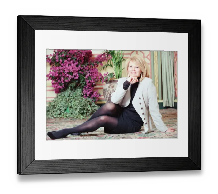 Framed Print : Angie Dickinson, american film and television actress, pictured in her suite Framed Print : Angie Dickinson, american film and television actress, pictured in her suite
