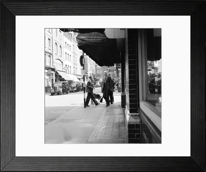 Framed Print : General view of Frith Street, Soho, London, 26th June 1956
