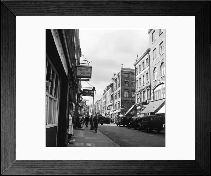 Framed Print : General view of Frith Street, Soho, London, 26th June 1956