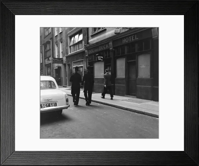 Framed Print : General view of Frith Street, Soho, London, 26th June 1956