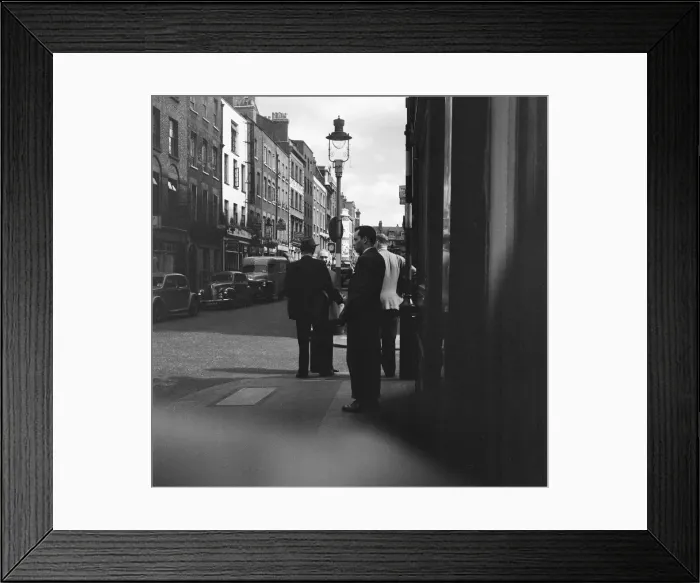 Framed Print : General view of Frith Street, Soho, London, 26th June 1956 Framed Print : General view of Frith Street, Soho, London, 26th June 1956