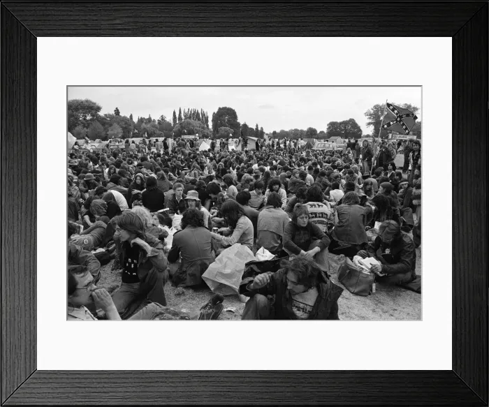 Framed Print : The Reading Festival held at Little Johns Farm. 27th August 1976 Framed Print : The Reading Festival held at Little Johns Farm. 27th August 1976