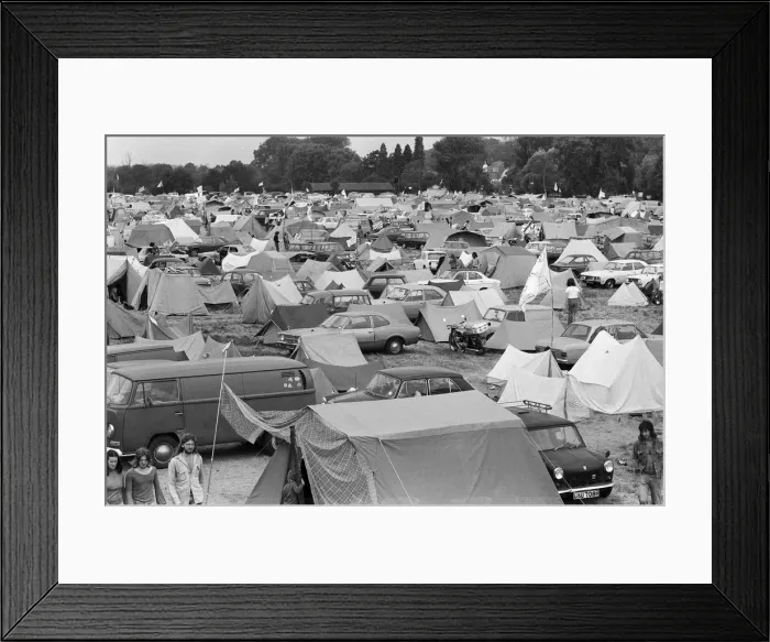 Framed Print : The Reading Festival held at Little Johns Farm. 27th August 1976 Framed Print : The Reading Festival held at Little Johns Farm. 27th August 1976