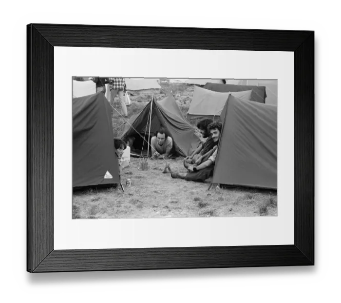 Framed Print : The Reading Festival held at Little Johns Farm. 27th August 1976