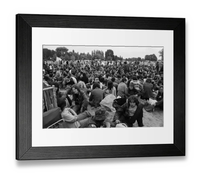 Framed Print : The Reading Festival held at Little Johns Farm. 27th August 1976