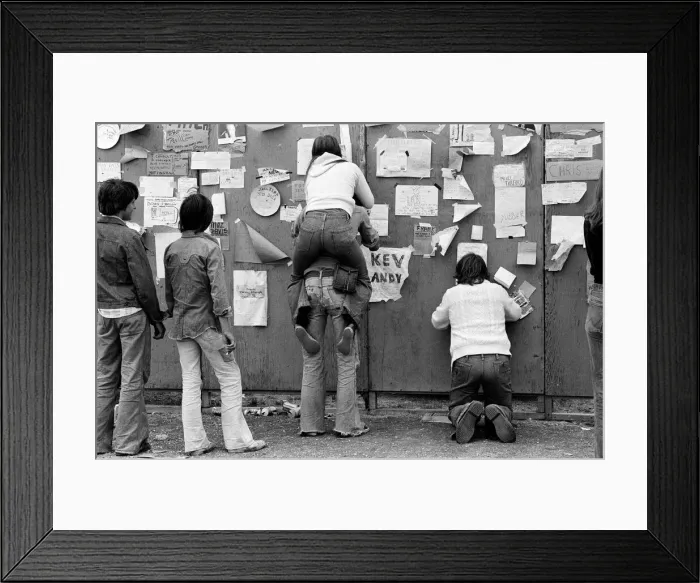 Framed Print : The Reading Festival held at Little Johns Farm. 27th August 1976 Framed Print : The Reading Festival held at Little Johns Farm. 27th August 1976