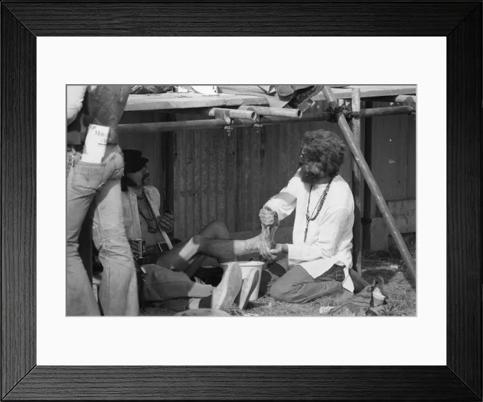 Framed Print : The Reading Festival held at Little Johns Farm. 27th August 1976 Framed Print : The Reading Festival held at Little Johns Farm. 27th August 1976