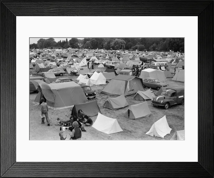 Framed Print : The Reading Festival held at Little Johns Farm. 27th August 1976 Framed Print : The Reading Festival held at Little Johns Farm. 27th August 1976