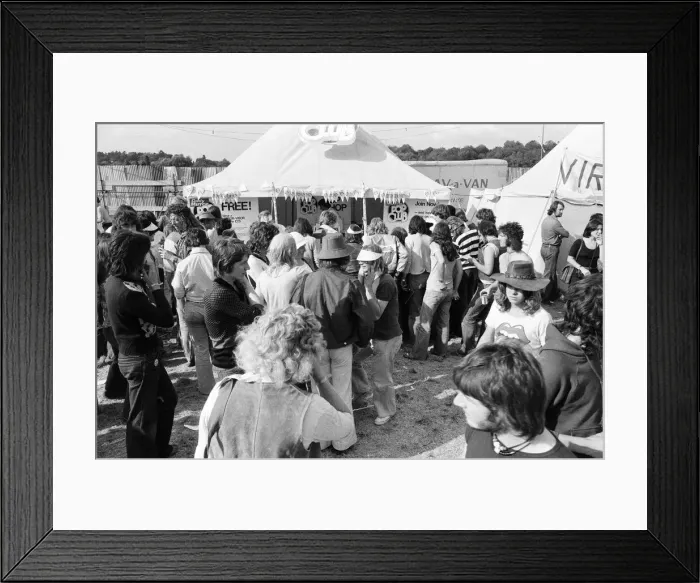 Framed Print : The Reading Festival held at Little Johns Farm. 27th August 1976 Framed Print : The Reading Festival held at Little Johns Farm. 27th August 1976