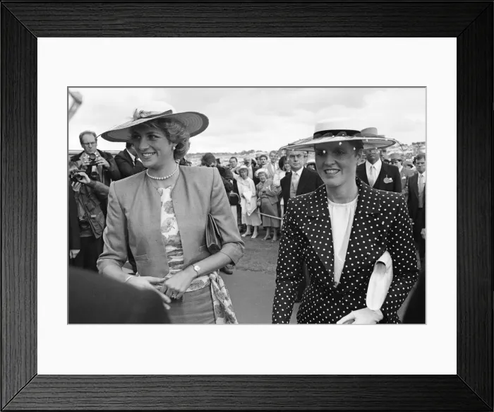 Framed Print : HRH Princess Diana, The Princess of Wales, (left) and HRH The Duchess of York Framed Print : HRH Princess Diana, The Princess of Wales, (left) and HRH The Duchess of York