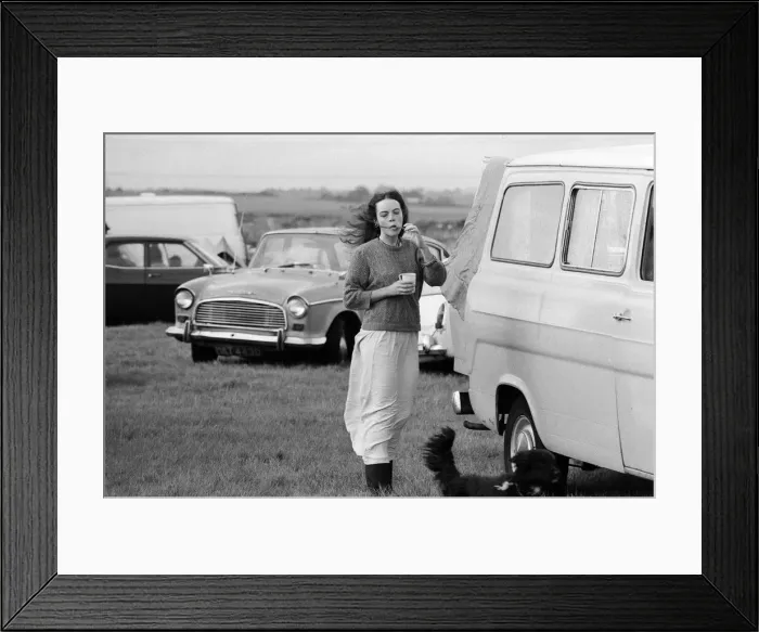 Framed Print : The Seasalter Pop Festival, Kent. 28th August 1976