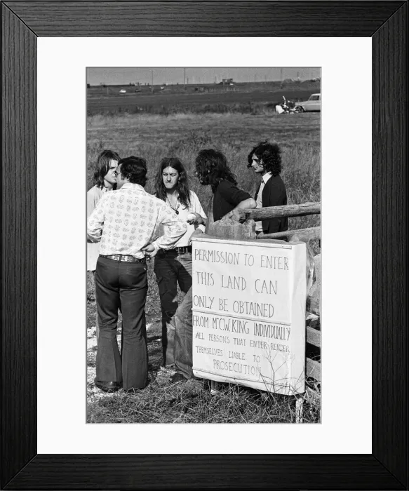 Framed Print : The Seasalter Pop Festival, Kent. 28th August 1976