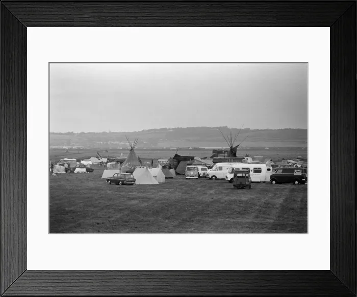 Framed Print : The Seasalter Pop Festival, Kent. 28th August 1976