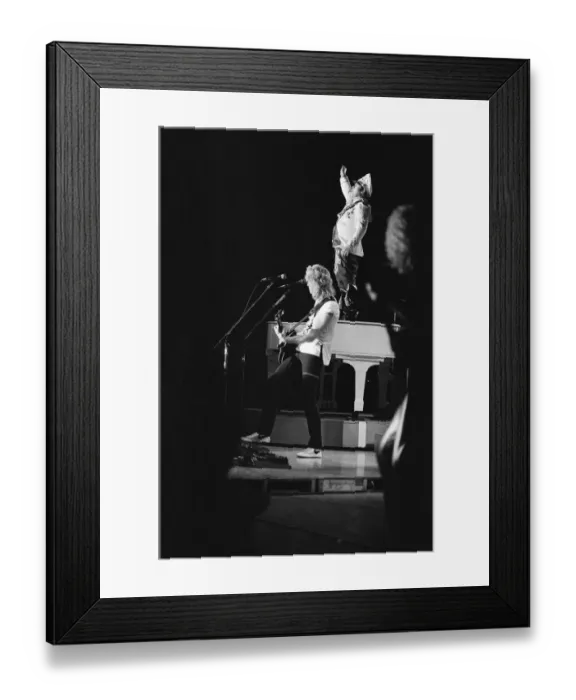 Framed Print : Elton John performing in concert during his Jump Up Tour'. 5th December 1982 Framed Print : Elton John performing in concert during his Jump Up Tour'. 5th December 1982