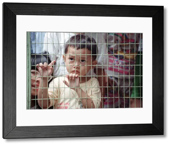 Framed Print : Feature on Hong Kong as former Conservative politician Chris Patten Framed Print : Feature on Hong Kong as former Conservative politician Chris Patten