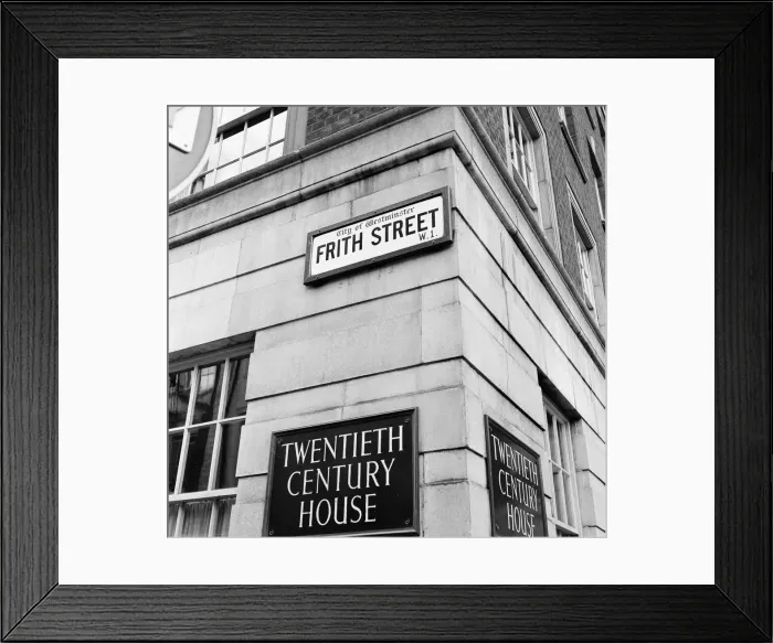 Framed Print : General view of Frith Street, Soho, London, 26th June 1956 Framed Print : General view of Frith Street, Soho, London, 26th June 1956