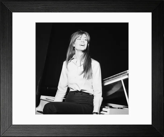 Framed Print : Francoise Hardy, french singer pictured rehearsing her cabaret show for a three week Framed Print : Francoise Hardy, french singer pictured rehearsing her cabaret show for a three week