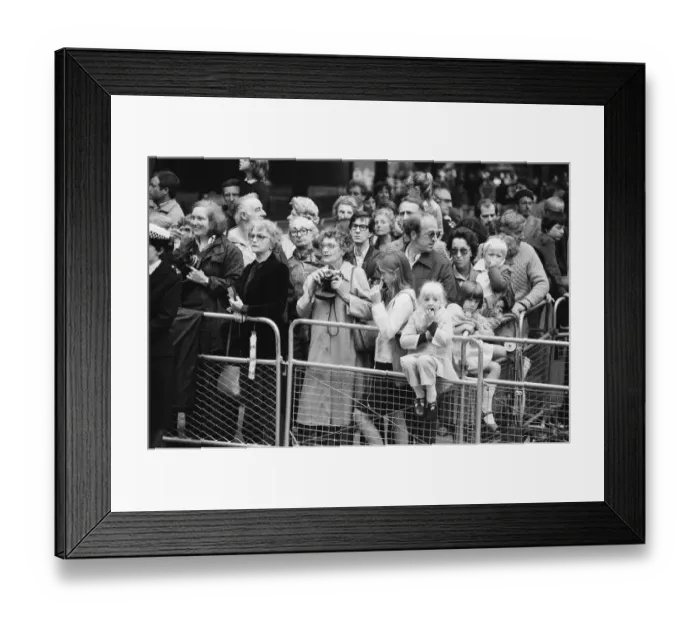Framed Print : Scenes of great activity in The Mall as a rehearsal for the Royal Wedding takes place