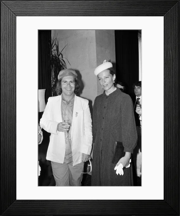 Framed Print : Princess Michael of Kent and Elton John at the Music Therapy Charity Luncheon Framed Print : Princess Michael of Kent and Elton John at the Music Therapy Charity Luncheon