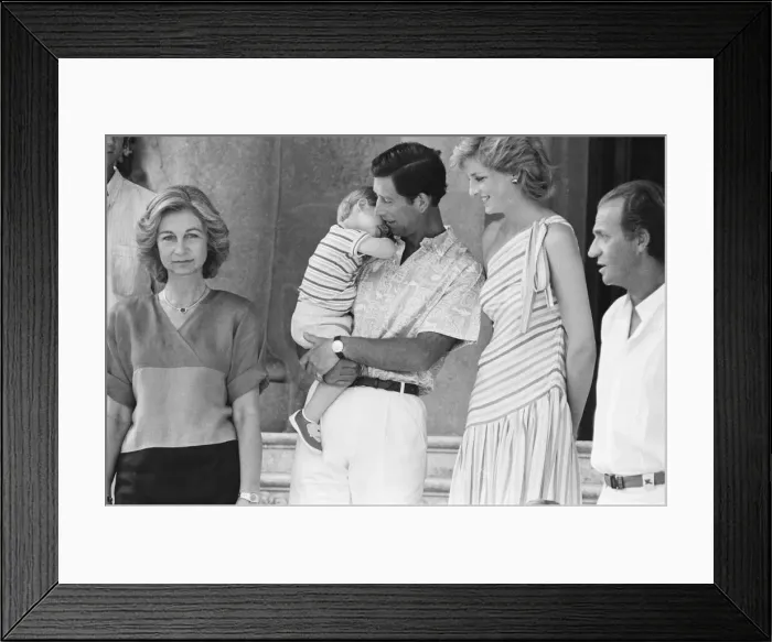 Framed Print : HRH Princess Diana, The Princess of Wales and her husband HRH Prince Charles Framed Print : HRH Princess Diana, The Princess of Wales and her husband HRH Prince Charles