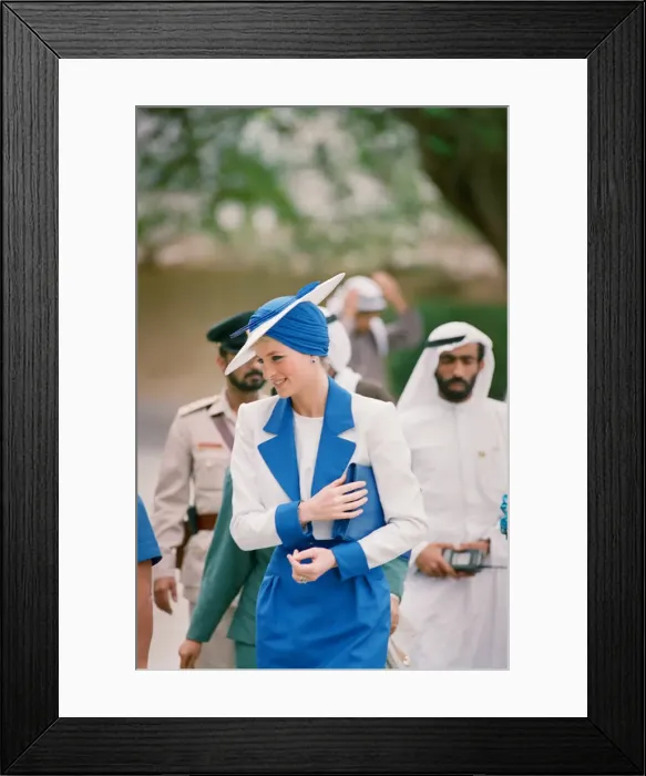 Framed Print : Prince and Princess of Wales Official Visit to the Arab States in the Persian Gulf
