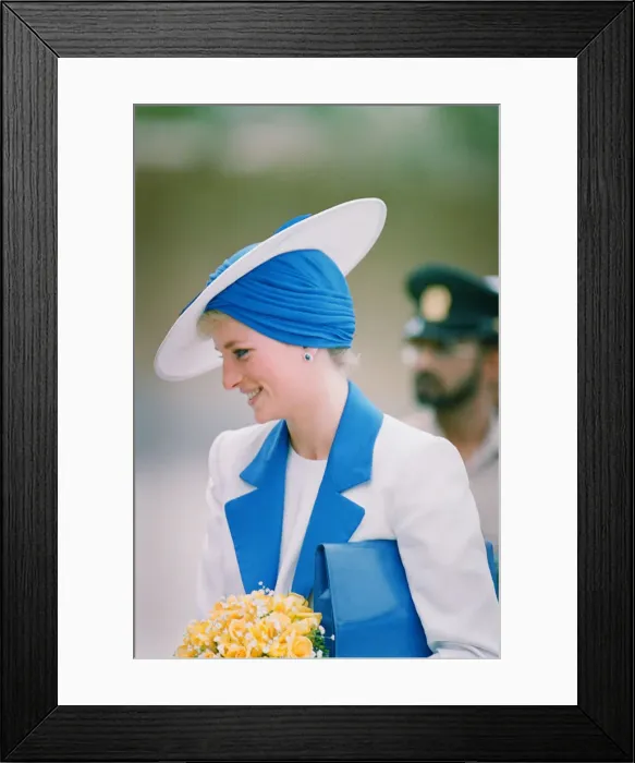 Framed Print : Prince and Princess of Wales Official Visit to the Arab States in the Persian Gulf Framed Print : Prince and Princess of Wales Official Visit to the Arab States in the Persian Gulf