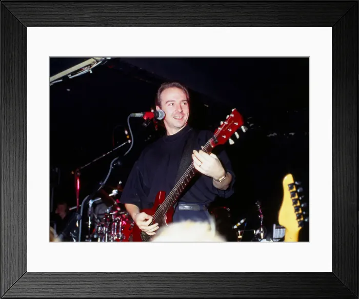 Framed Print : Midge Ure on stage at King Tuts Glasgow November 1988