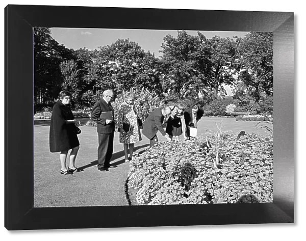 Britain in Bloom judges in Middlesbrough. 1972