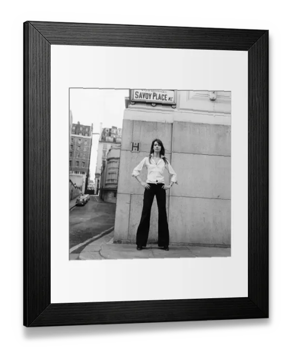 Framed Print : Francoise Hardy, french singer pictured in London, 21st June 1970 Framed Print : Francoise Hardy, french singer pictured in London, 21st June 1970