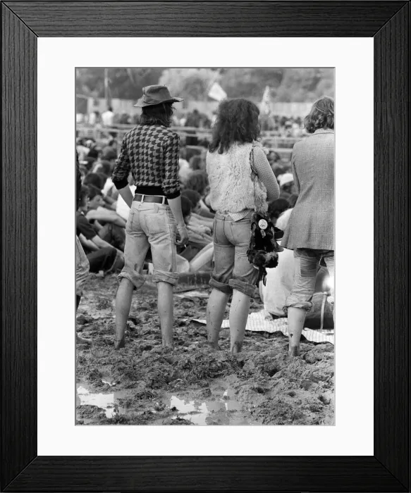 Framed Print : Reading Festival held at Little Johns Farm. 26th August 1977