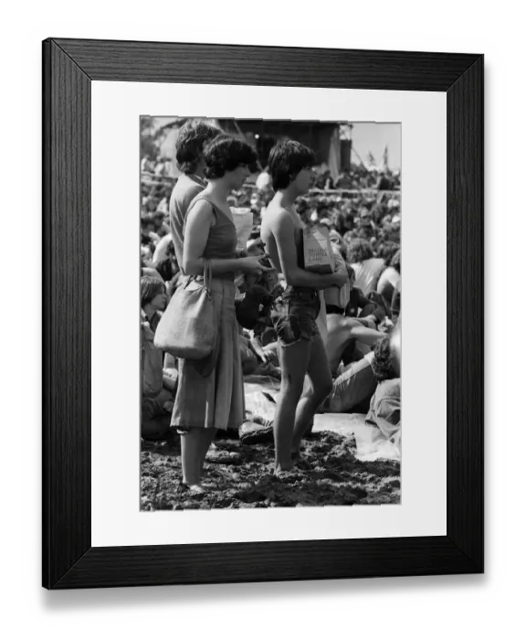 Framed Print : Reading Festival held at Little Johns Farm. 26th August 1977 Framed Print : Reading Festival held at Little Johns Farm. 26th August 1977