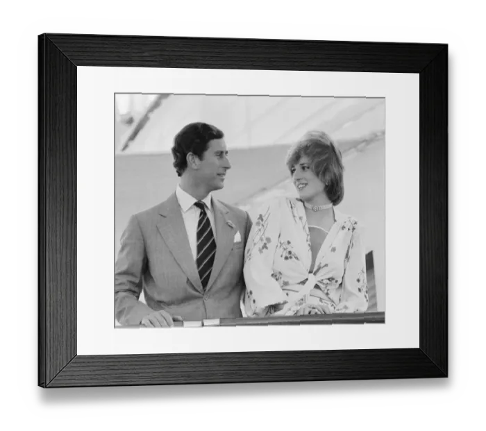 Framed Print : HRH Princess Diana, The Princess of Wales in Gibraltar for her Honeymoon with her Framed Print : HRH Princess Diana, The Princess of Wales in Gibraltar for her Honeymoon with her