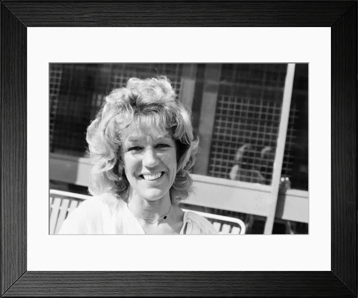 Framed Print : Actress Sue Nicholls. 25th March 1982 Framed Print : Actress Sue Nicholls. 25th March 1982