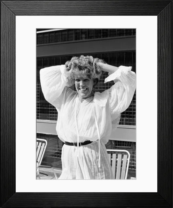 Framed Print : Actress Sue Nicholls. 25th March 1982 Framed Print : Actress Sue Nicholls. 25th March 1982