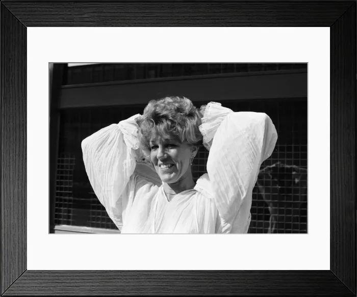Framed Print : Actress Sue Nicholls. 25th March 1982 Framed Print : Actress Sue Nicholls. 25th March 1982