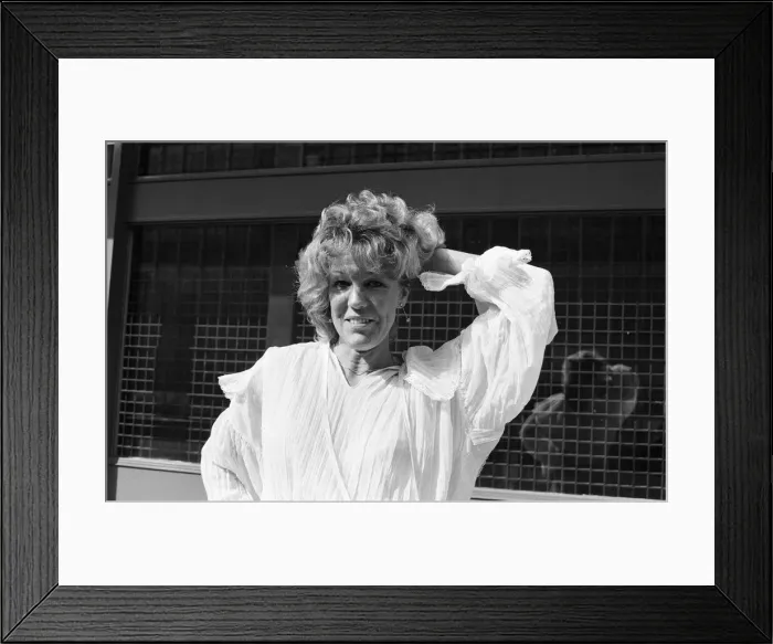 Framed Print : Actress Sue Nicholls. 25th March 1982 Framed Print : Actress Sue Nicholls. 25th March 1982