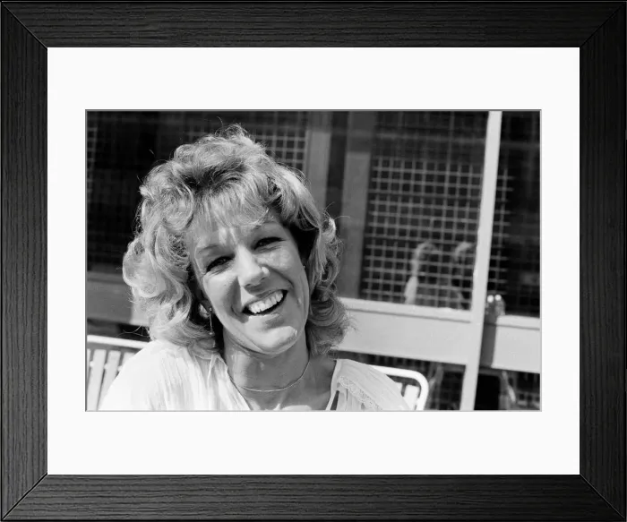 Framed Print : Actress Sue Nicholls. 25th March 1982 Framed Print : Actress Sue Nicholls. 25th March 1982