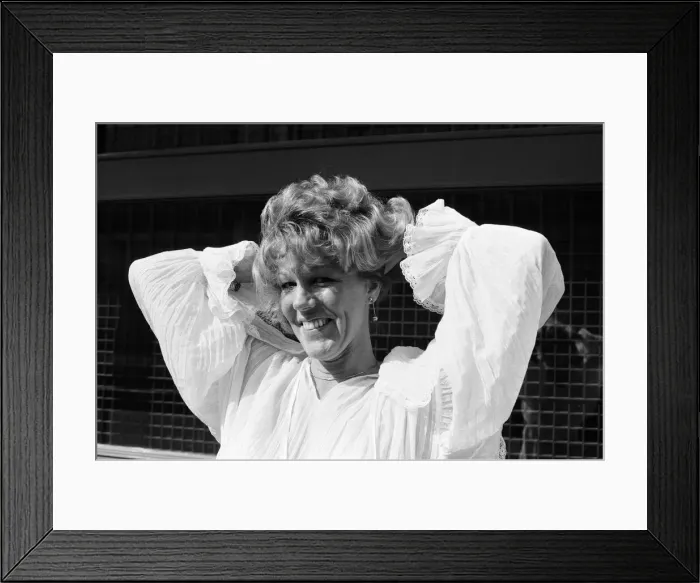 Framed Print : Actress Sue Nicholls. 25th March 1982 Framed Print : Actress Sue Nicholls. 25th March 1982