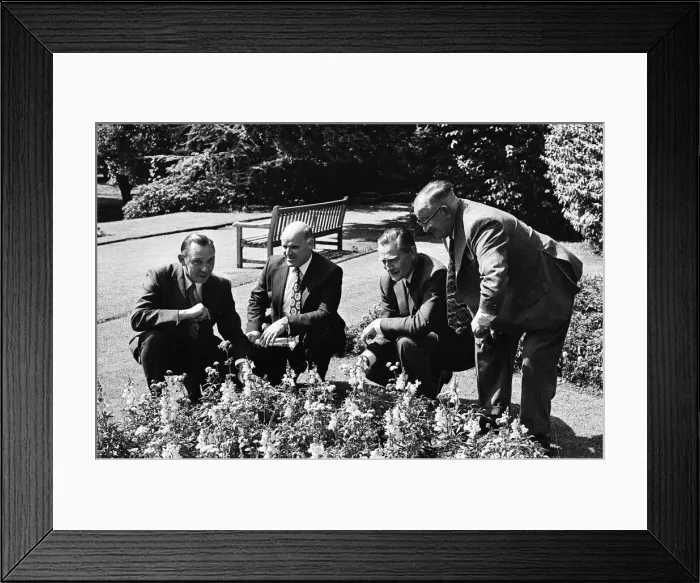 Framed Print : Britain in Bloom judging, Teesside. 1975 Framed Print : Britain in Bloom judging, Teesside. 1975