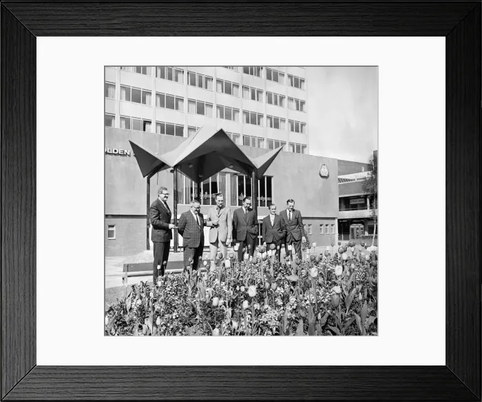 Framed Print : Britain in Bloom judges in Thornaby-on-Tees. 1972 Framed Print : Britain in Bloom judges in Thornaby-on-Tees. 1972