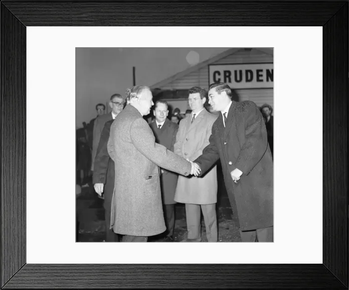 Framed Print : Prime Minister Harold Wilson (1916 - 1995) visiting Hebburn