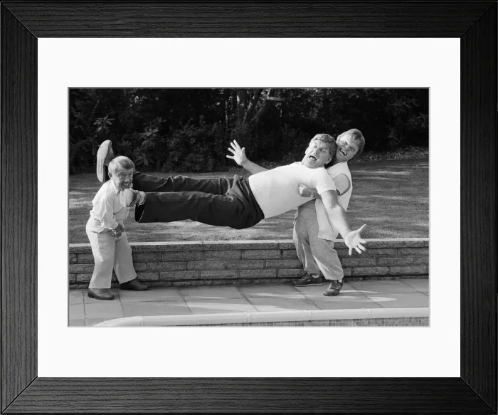 Framed Print : Six foot six inch actor David Prowse who plays Star Wars villain Darth Vader in