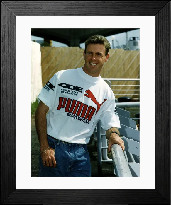 Framed Print : British runner Tom McKean athletics. 3rd August 1991